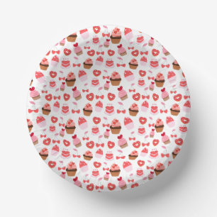 Bols En Carton Gâteaux de la Saint-Valentin Cupcakes Dessert de f