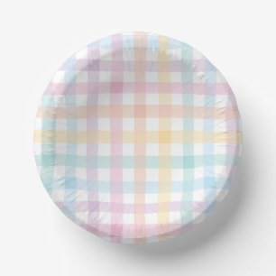Bols En Carton Gingham Pastel