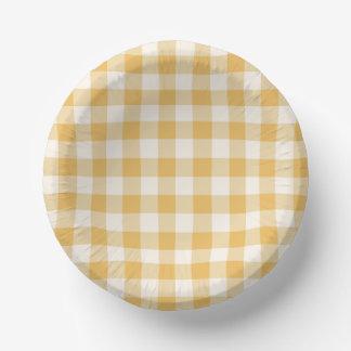 Bols En Carton Gingham Plaid Bowls