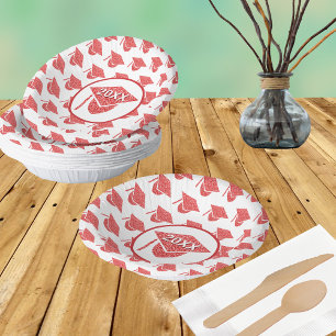 Bols En Carton Grad Glam Rouge Casquette Chic Couleurs de l'école