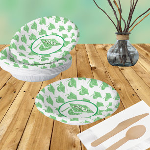 Bols En Carton Grad Glam Vert Casquette Chic Couleurs de l'école