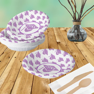 Bols En Carton Grad Glam violet Casquette Chic Couleurs de l'écol