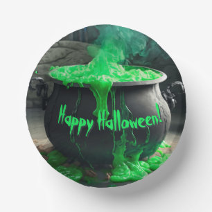 Bols En Carton Halloween en cauldron de sorcière bouillonnante