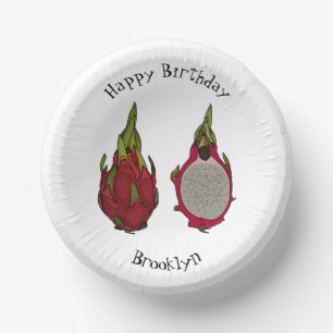Bols En Carton Illustration de dragon fruit
