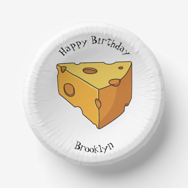 Bols En Carton Illustration de fromage (Recto)