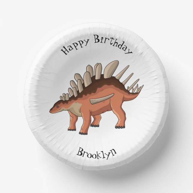 Bols En Carton Illustration de Kentrosaurus (Recto)