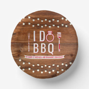 Bols En Carton Je fais BBQ Rustic Engagement Partie Couples Douch