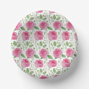 Bols En Carton Joli motif floral/rose répétitif