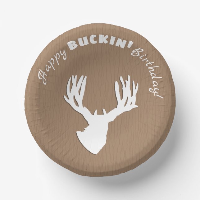 Bols En Carton Joyeux Buckin' Birthday Hunting (Recto)
