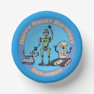 Bols En Carton Joyeux joli joli joli dessin de robots