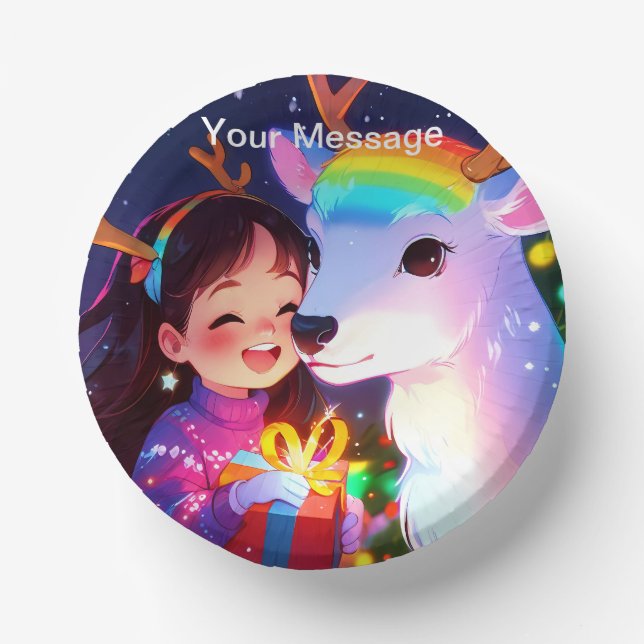 Bols En Carton Lumières de Noël Enchantées (Recto)