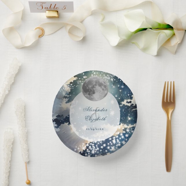 Bols En Carton Mariage lunaire de nuit (Mariage)
