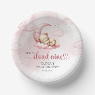 Bols En Carton Mignonne nuage d'ours en peluche neuf fille rose
