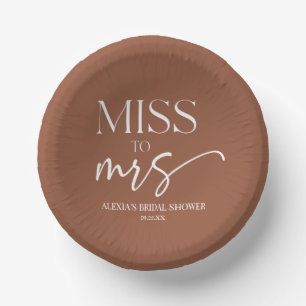 Bols En Carton Mlle À Mme Brown Boho Fête des mariées bohème