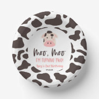 Moo Moo I'm Turin Two Cow 2nd Birthday Party