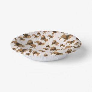 Bols En Carton Motif animal du lion de la jungle