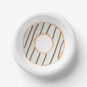 Bols En Carton Motif de Donuts Colorés Rétro pour une Fête Amusan