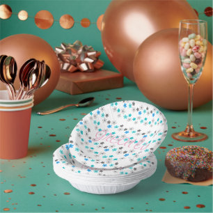 Bols En Carton Motif floral moderne rustique