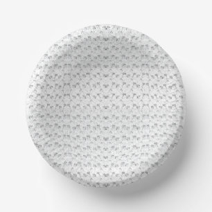Bols En Carton Motif répété de petites formes stylisées sur un w