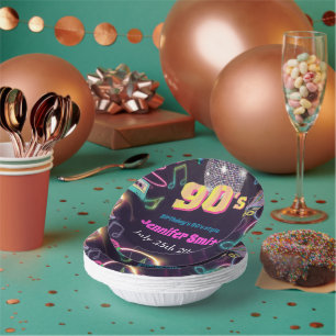 Bols En Carton Neon Disco Vibes des années 90 Stytle