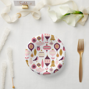 Bols En Carton Noël Vacances Vintage Décorations Rétro Bauble