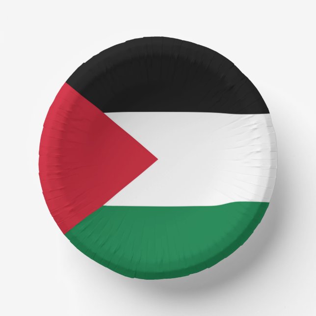 Bols En Carton officiellement le drapeau de l'État de Palestine (Recto)