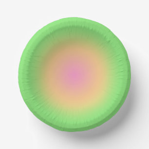 Bols En Carton Ombre vintage Aura Vert jaune rose