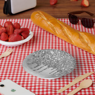 Bols En Carton Parties scintillant d'argent de dépôt Platinum F