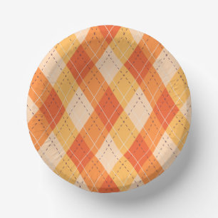 Bols En Carton Plaid Holiday Automne Thanksgiving Harvest Lea
