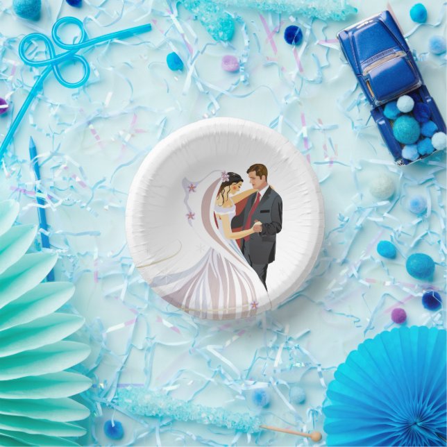 Bols En Carton Plaque papier mariage (Fête)