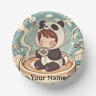 Bols En Carton Playful Panda Coffee Ceramic Bowl