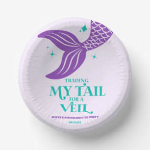 Bols En Carton Queue de commerce pour Veil Mermaid Bachelorette P