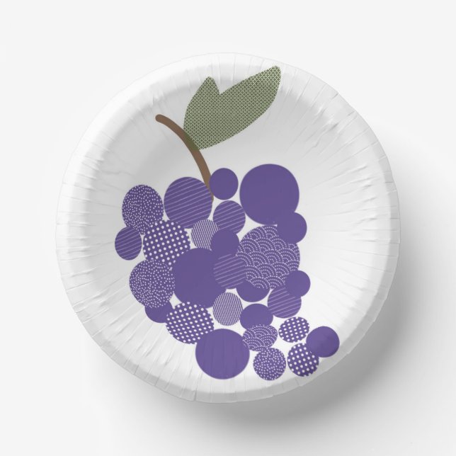Bols En Carton Raisins pourpres (Recto)