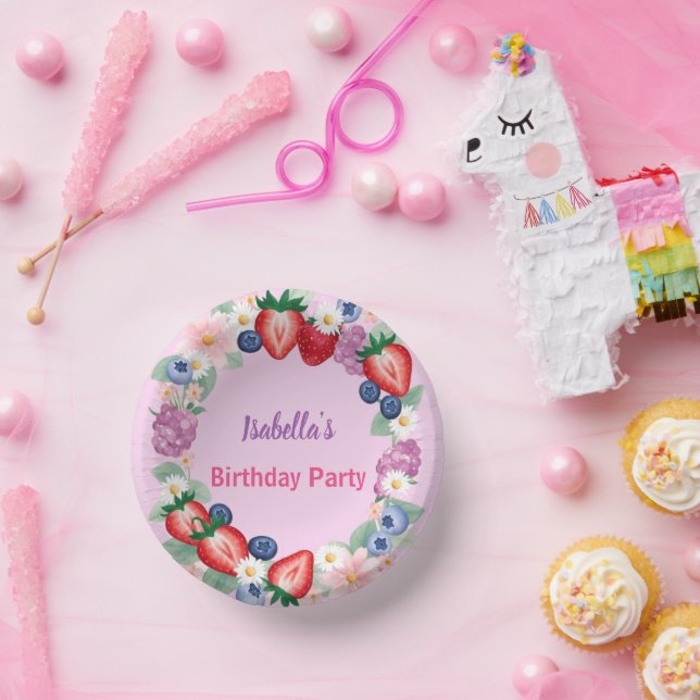 Bols En Carton Red Strawberry Daisy fête d'anniversaire pour elle (Fête)