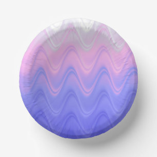 Bols En Carton Rose Violet Abstrait Ondulé