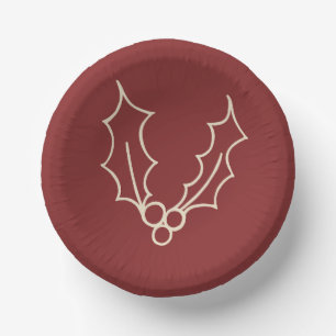 Bols En Carton Simply Christmas Collection - Holly