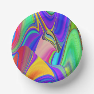 Bols En Carton Summerfeel, Rainbowart 3D Abstrait