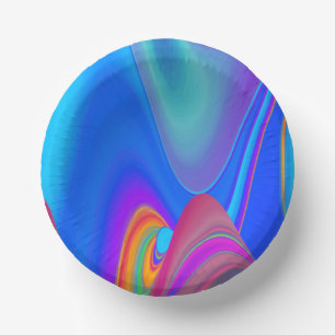 Bols En Carton Summerfeel, Rainbowart 3D Abstrait