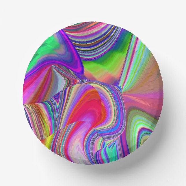 Bols En Carton Summerrainbow, Rainbowart 3D Abstrait (Recto)