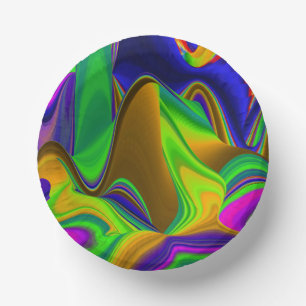 Bols En Carton Summerrainbow, Rainbowart 3D Abstrait