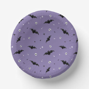 Bols En Carton Taupe éffrayante et crâne Motif Plaque papier Hall