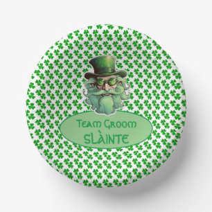 Bols En Carton Team Groom Shamrocks Petits trèfles 3 feuilles