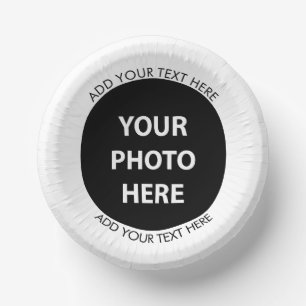 Bols En Carton Télécharger une photo et ajouter du texte - Person