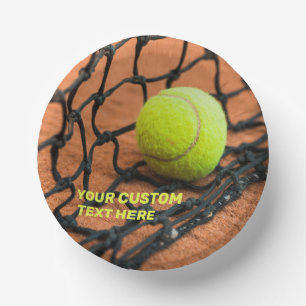 Bols En Carton Tennis de texte personnalisé