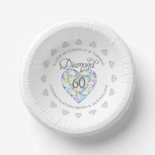 Bols En Carton Un amour si fort mariage diamant 60ème fête