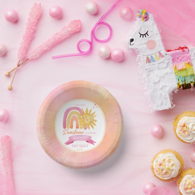 Bols En Carton Un petit rayon de soleil Baby shower fille (Fête)