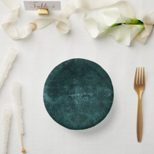 Bols En Carton Velvety Turquoise Damask   Grunge vert foncé Baroq