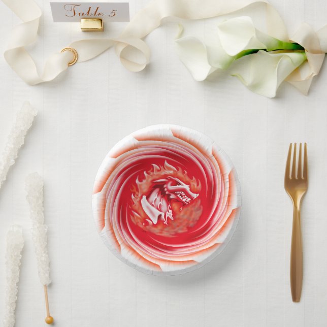 Bols En Carton Wild Wolf Whirling boules de papier blanc (Mariage)