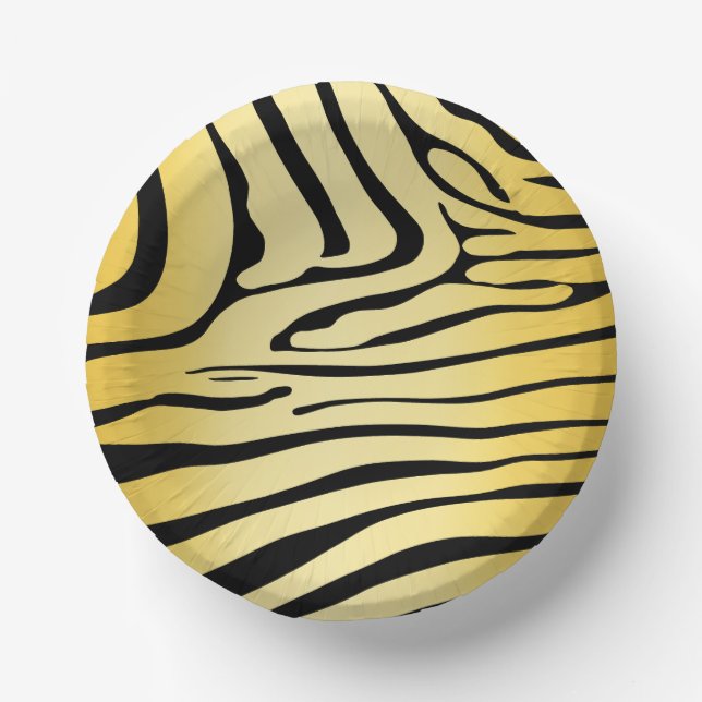 Bols En Carton Zesty Zebra Yellow (Recto)