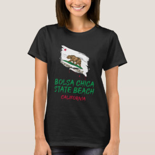 Bolsa Chica State Beach California Paint Splatter T-Shirt